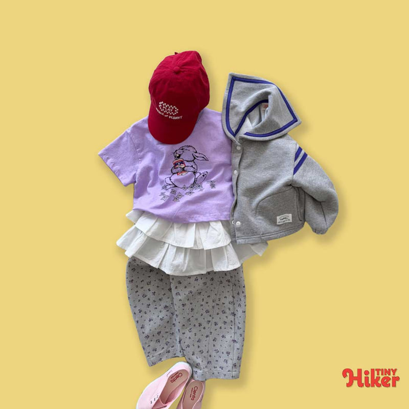 Hiker - Korean Children Fashion - #Kfashion4kids - Laughing Bunny Pigment Short Sleeve Tee - 7