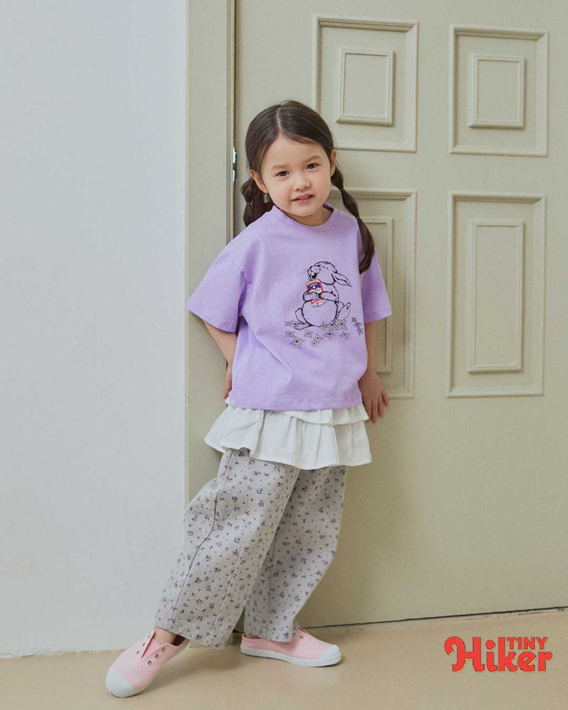Hiker - Korean Children Fashion - #childofig - Laughing Bunny Pigment Short Sleeve Tee - 12