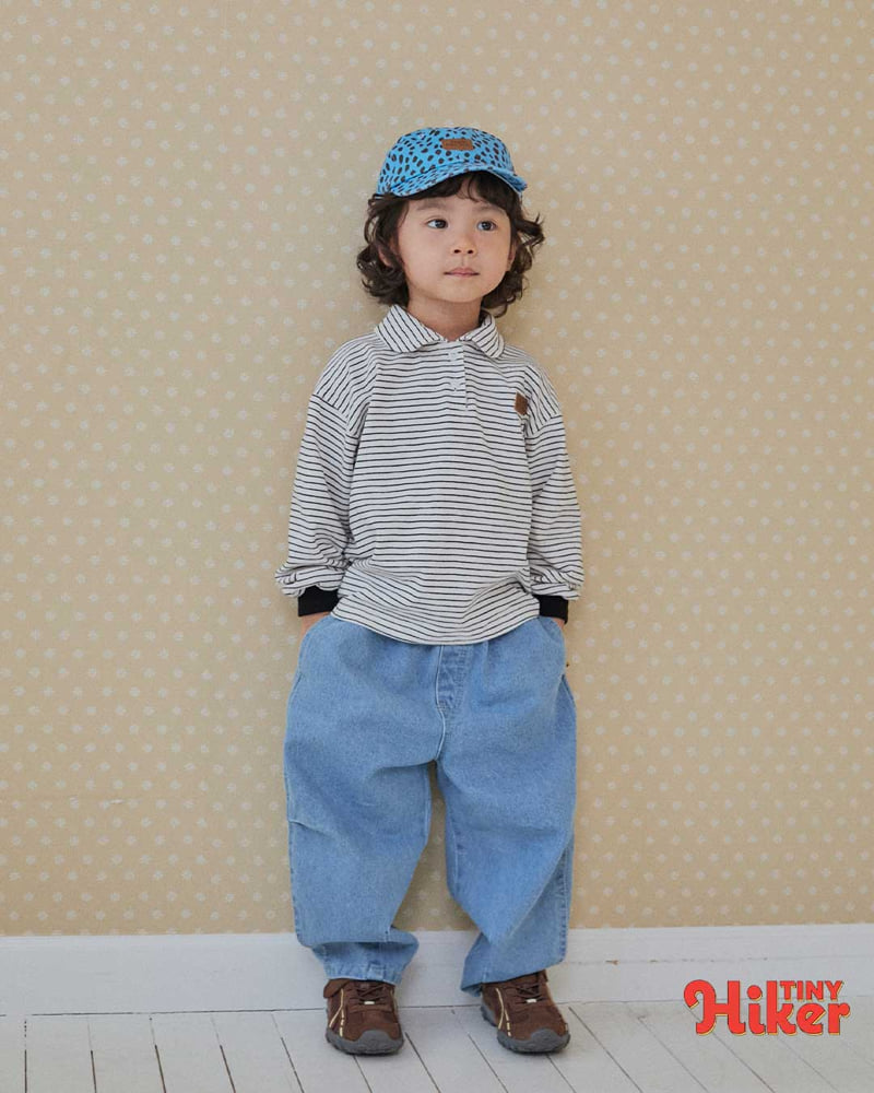 Hiker - Korean Children Fashion - #childofig - Juno Collar Stripe Tee - 9