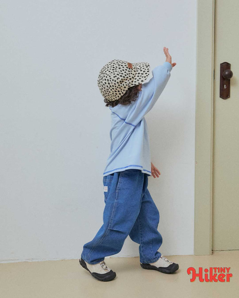 Hiker - Korean Children Fashion - #childofig - Tiny Dot Denim Pants - 10