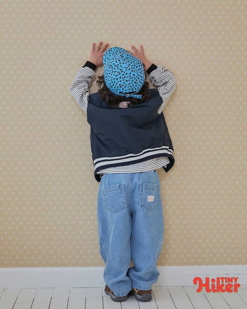 Hiker - Korean Children Fashion - #childrensboutique - Tiny Dot Denim Pants - 11