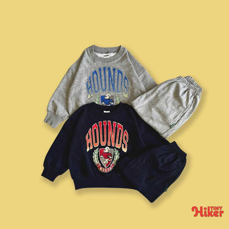 Hiker - Korean Children Fashion - #childrensboutique - Hound Top Bottom Set