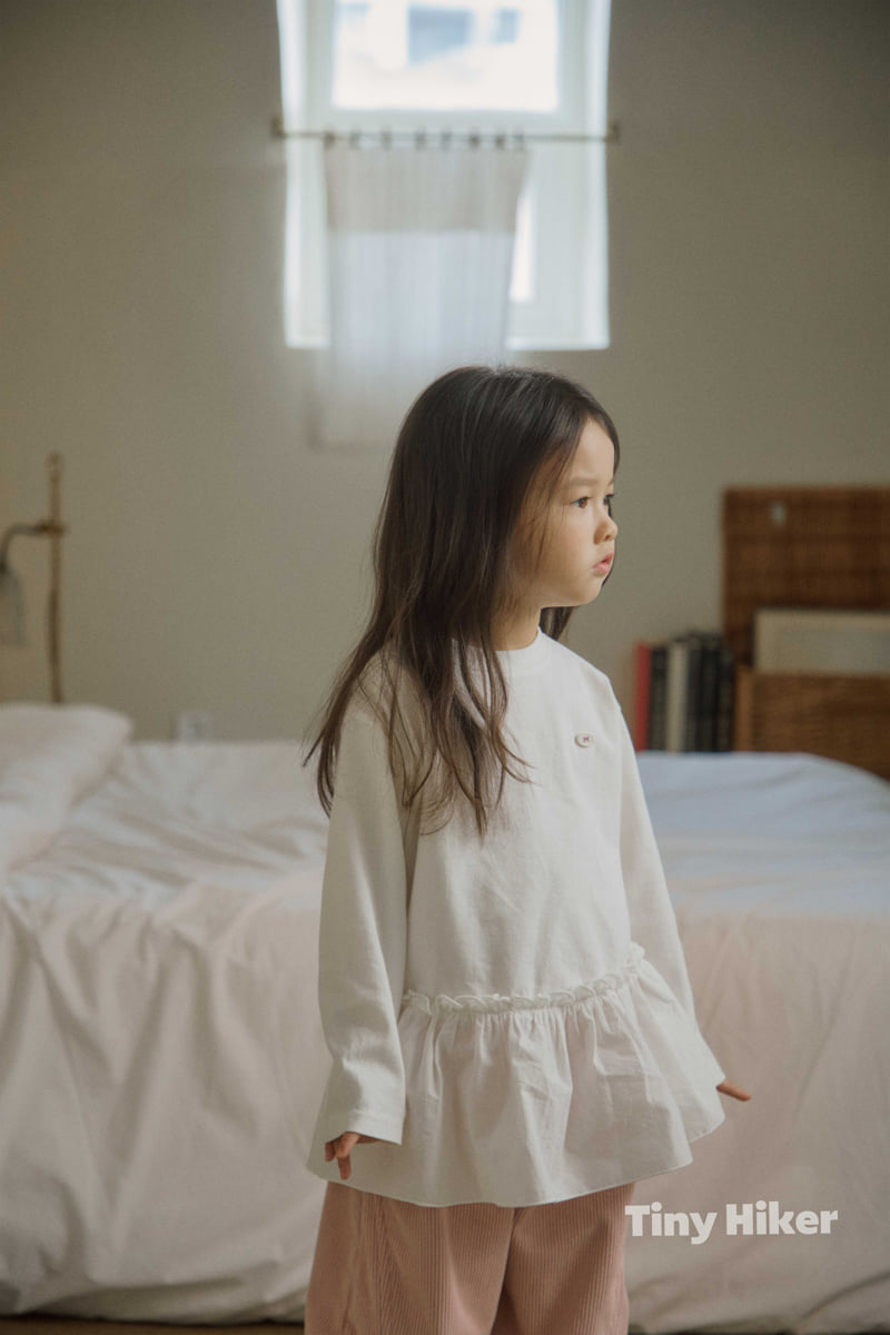 Hiker - Korean Children Fashion - #designkidswear - Merry Pink Frill Tee - 6