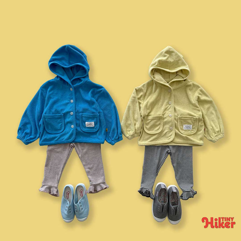Hiker - Korean Children Fashion - #discoveringself - Mowgli Terry Hooded Cardigan - 9