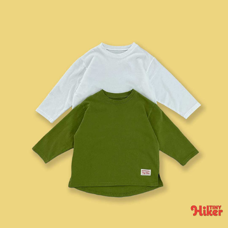 Hiker - Korean Children Fashion - #discoveringself - Plain High-Low Tee
