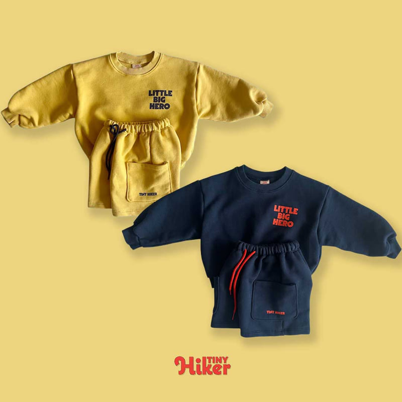 Hiker - Korean Children Fashion - #fashionkids - Little Hero Top Bottom Set