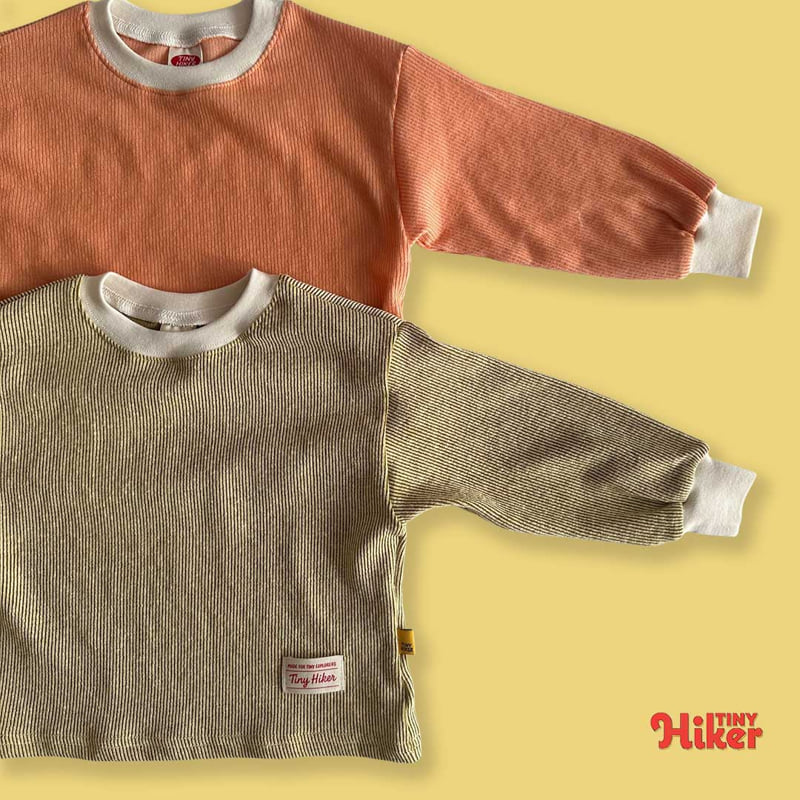 Hiker - Korean Children Fashion - #kidsshorts - Sunny Side Up Stripe Tee - 5