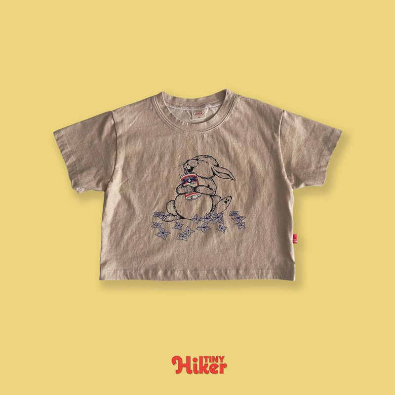 Hiker - Korean Children Fashion - #fashionkids - Laughing Bunny Pigment Short Sleeve Tee - 4