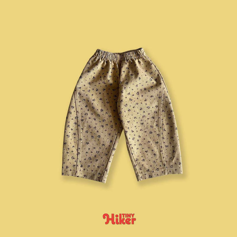 Hiker - Korean Children Fashion - #fashionkids - Twill Panel Flower Pants - 4