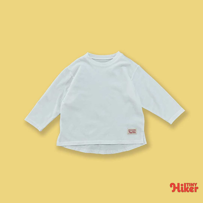 Hiker - Korean Children Fashion - #kidsshorts - Plain High-Low Tee - 4