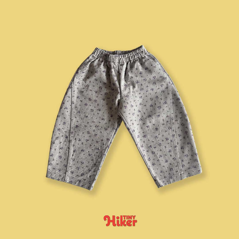 Hiker - Korean Children Fashion - #kidzfashiontrend - Twill Panel Flower Pants - 6