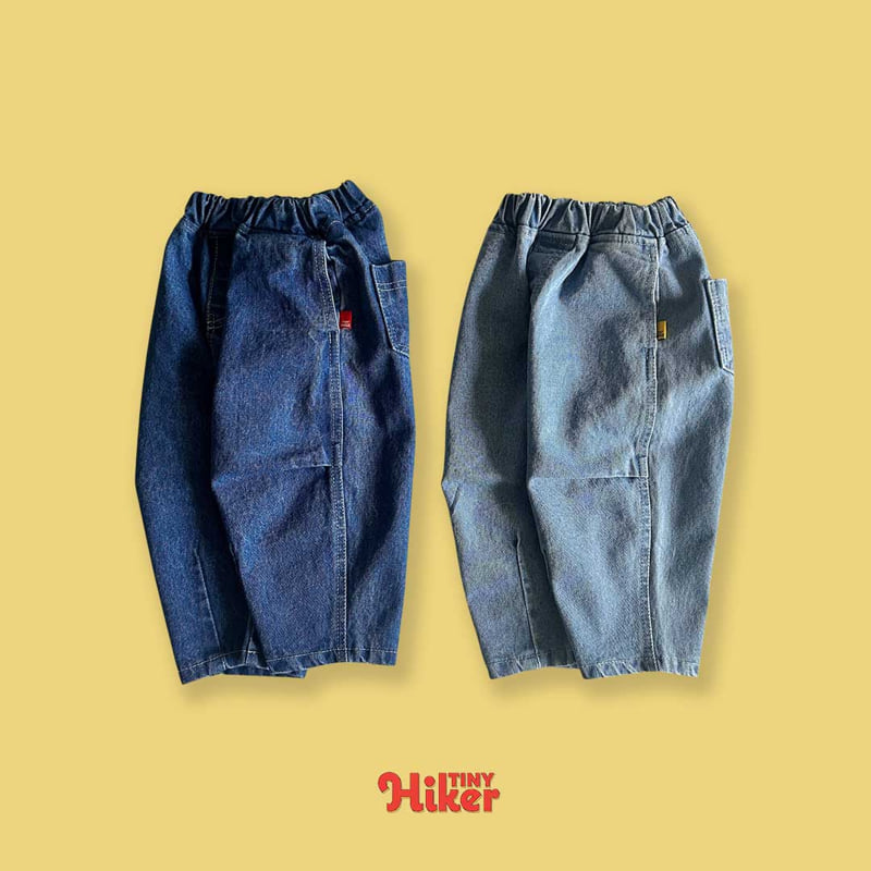 Hiker - Korean Children Fashion - #littlefashionista - Tiny Dot Denim Pants - 3