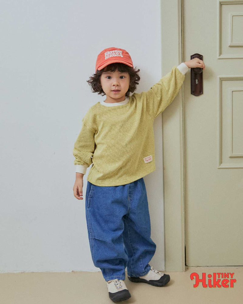 Hiker - Korean Children Fashion - #magicofchildhood - Sunny Side Up Stripe Tee - 10