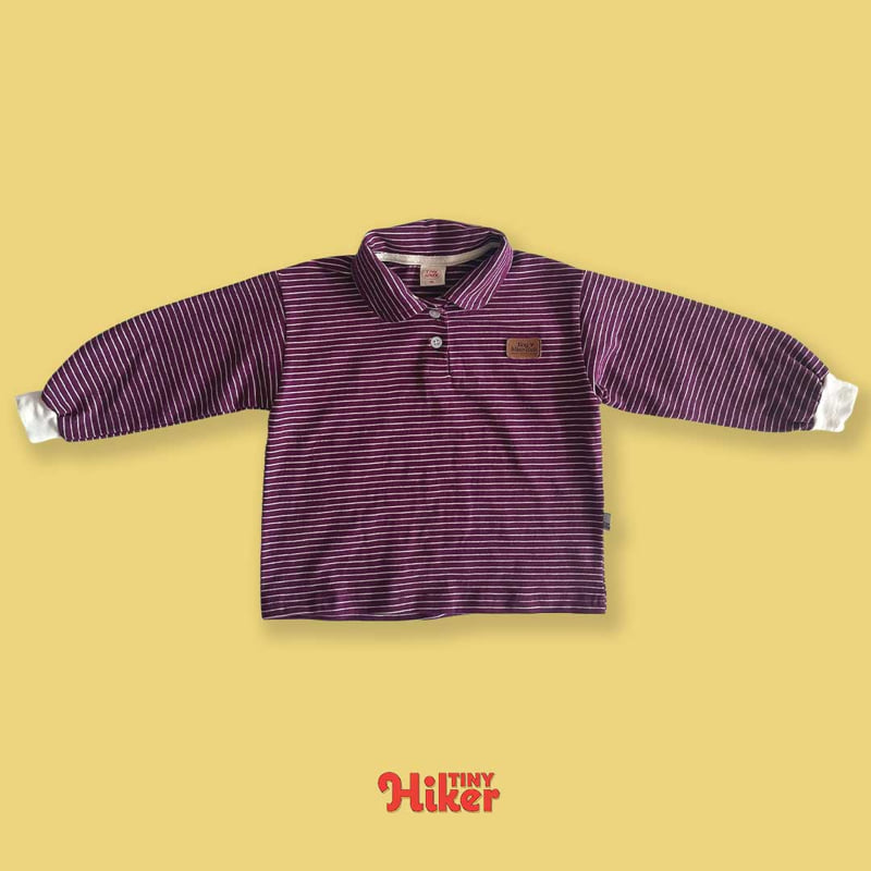 Hiker - Korean Children Fashion - #magicofchildhood - Juno Collar Stripe Tee - 5