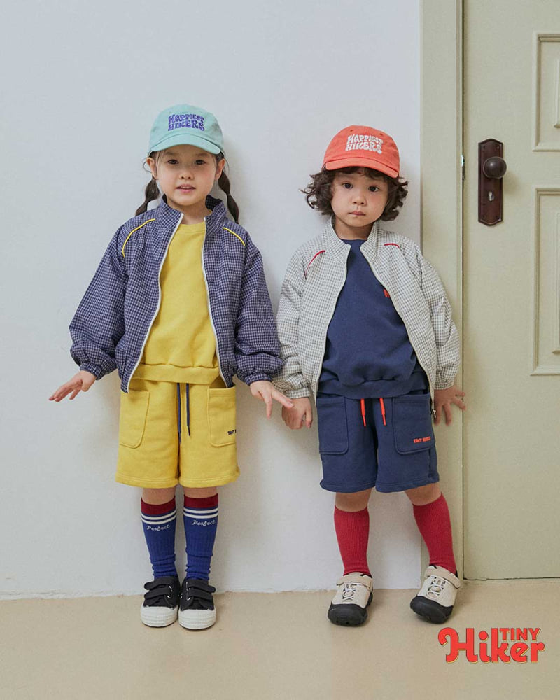 Hiker - Korean Children Fashion - #magicofchildhood - Jude Check Piping Jumper - 11