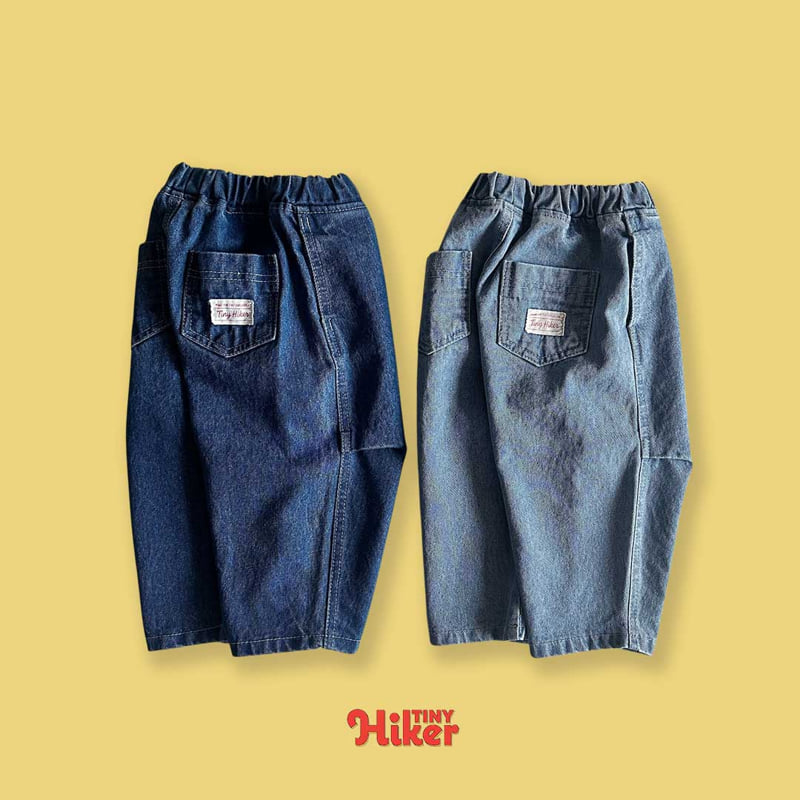 Hiker - Korean Children Fashion - #littlefashionista - Tiny Dot Denim Pants - 4