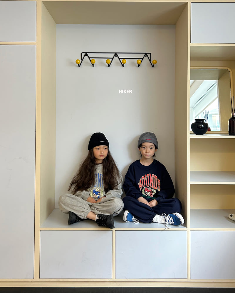 Hiker - Korean Children Fashion - #magicofchildhood - Hound Top Bottom Set - 10