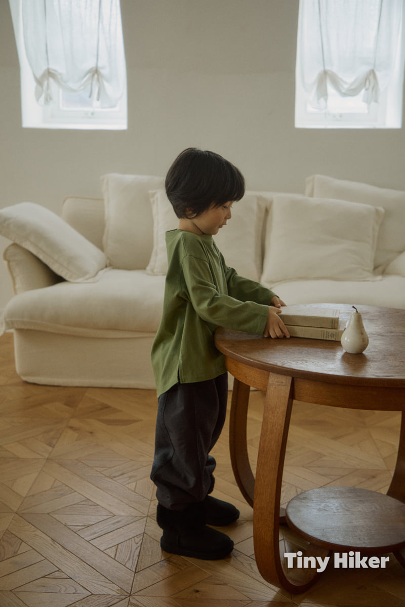 Hiker - Korean Children Fashion - #minifashionista - Plain High-Low Tee - 9