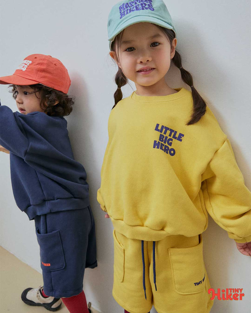 Hiker - Korean Children Fashion - #minifashionista - Little Hero Top Bottom Set - 8