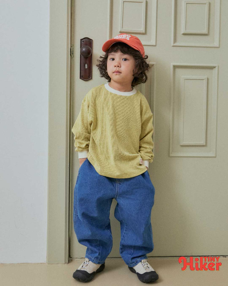 Hiker - Korean Children Fashion - #prettylittlegirls - Sunny Side Up Stripe Tee - 12