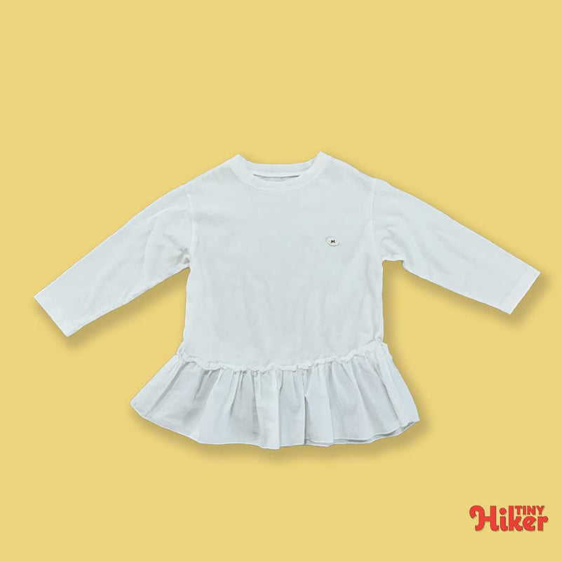 Hiker - Korean Children Fashion - #stylishchildhood - Merry Pink Frill Tee - 3