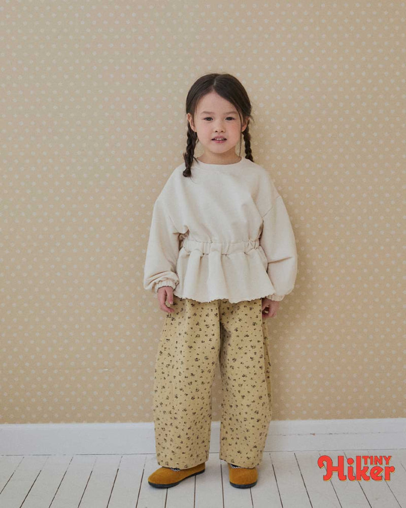 Hiker - Korean Children Fashion - #todddlerfashion - Twill Panel Flower Pants - 12