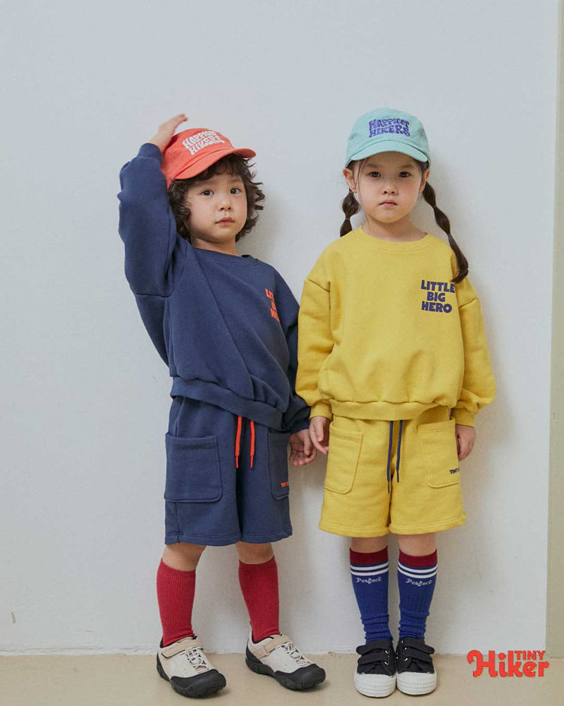 Hiker - Korean Children Fashion - #toddlerclothing - Little Hero Top Bottom Set - 11
