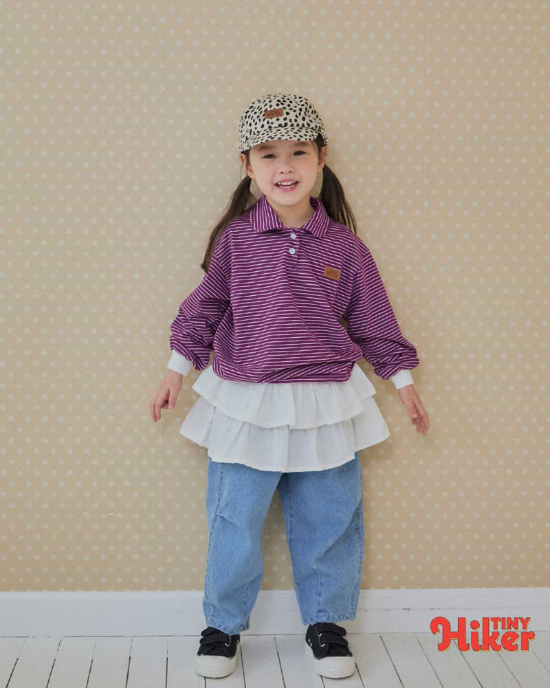 Hiker - Korean Children Fashion - #toddlerclothing - Tiny Dot Denim Pants - 8