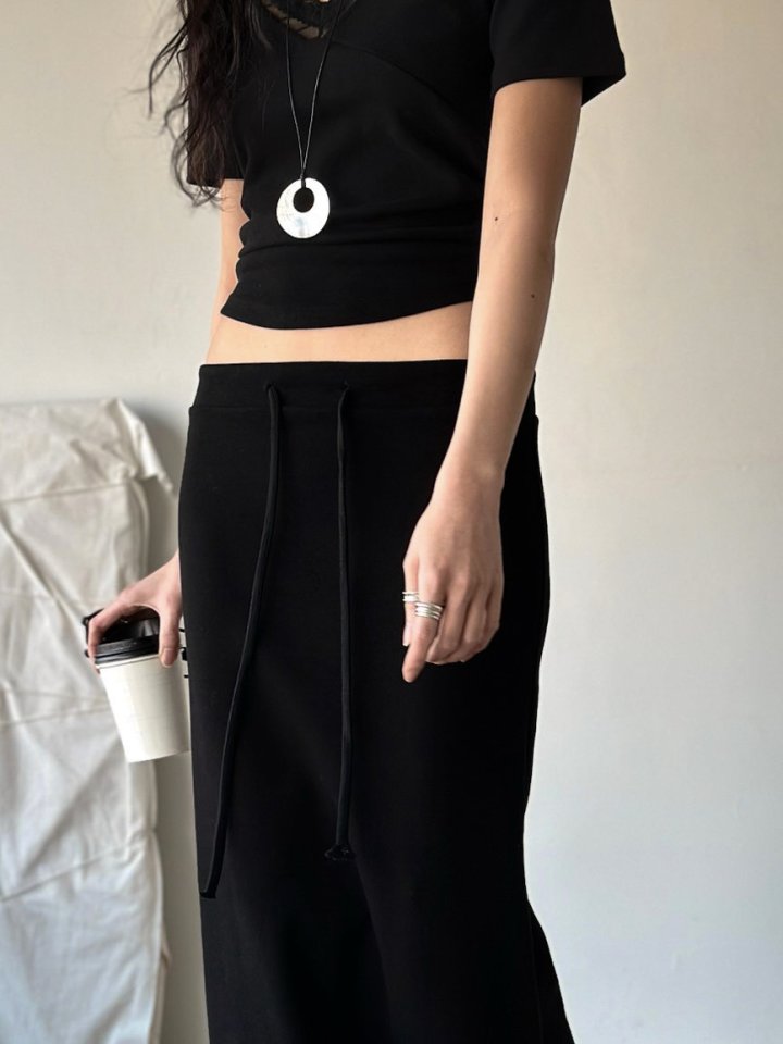 Inssense - Korean Women Fashion - #womensfashion - Pigment Mute Maxi Skirt - 6