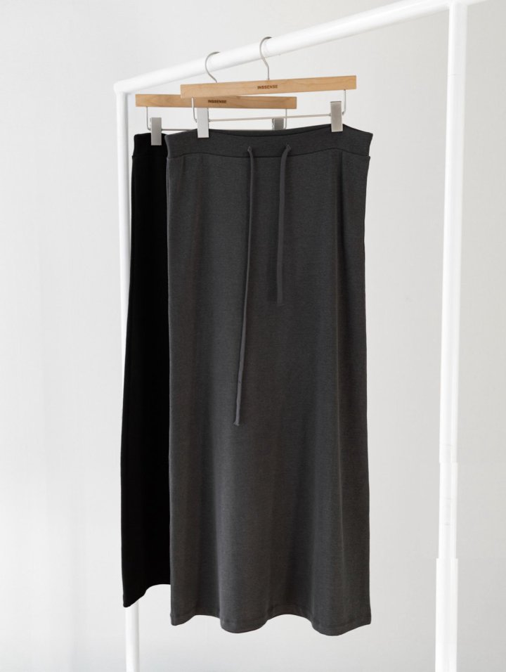 Inssense - Korean Women Fashion - #womensfashion - Pigment Mute Maxi Skirt - 8
