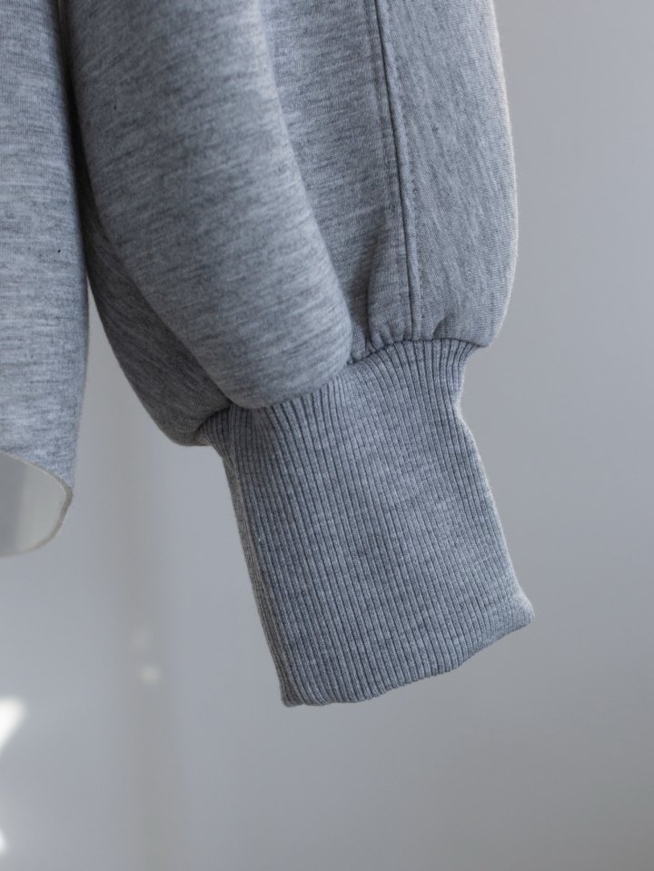 Inssense - Korean Women Fashion - #womensfashion - Neo Asymmetric Open Collar Sweatshirt - 6
