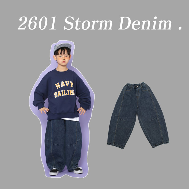 Jenny Basic - Korean Children Fashion - #childrensboutique - Storm Denim Pants