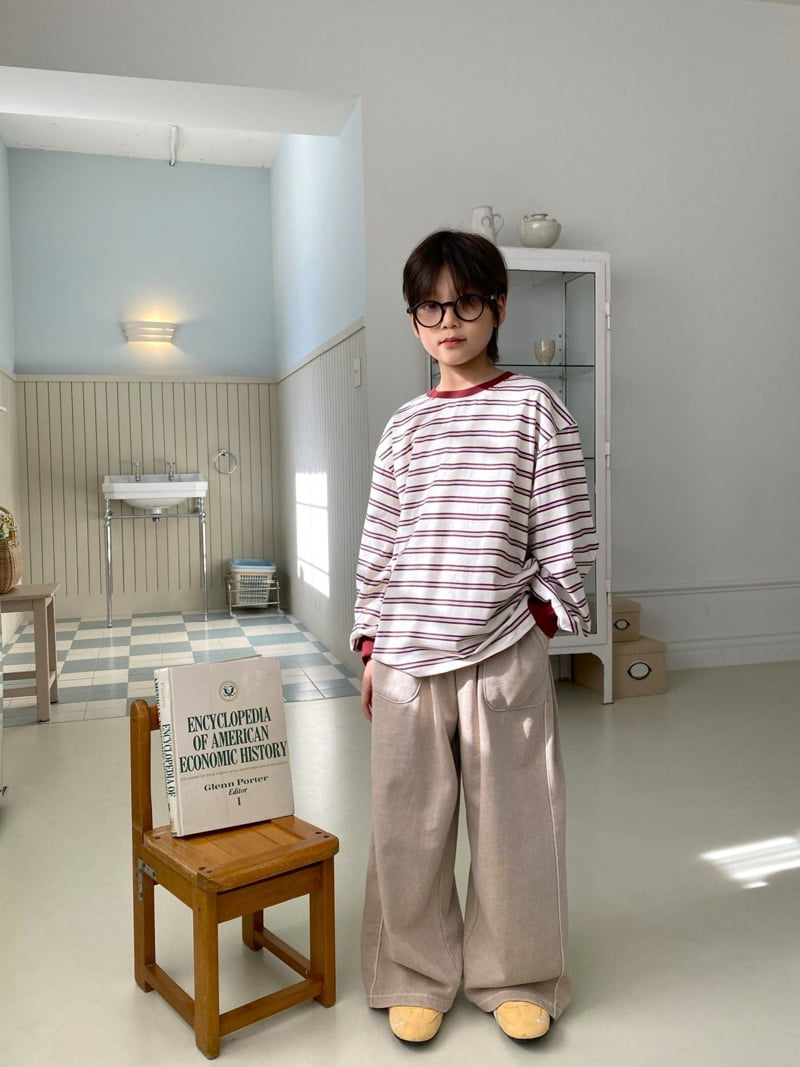 Jermaine - Korean Children Fashion - #Kfashion4kids - Pigment Curved Pants - 11