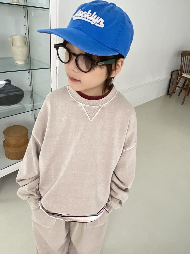 Jermaine - Korean Children Fashion - #designkidswear - Pigment Triangle Sweatshirt - 12