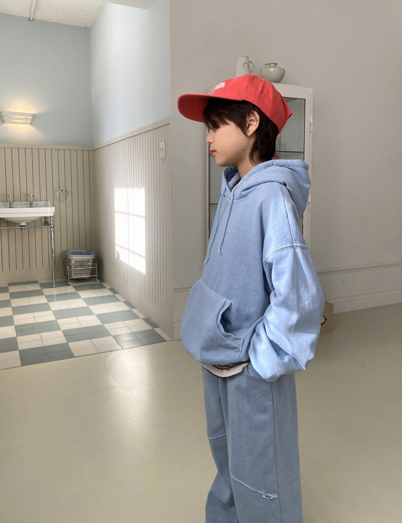 Jermaine - Korean Children Fashion - #kidsshorts - Pigment Hoodie - 4