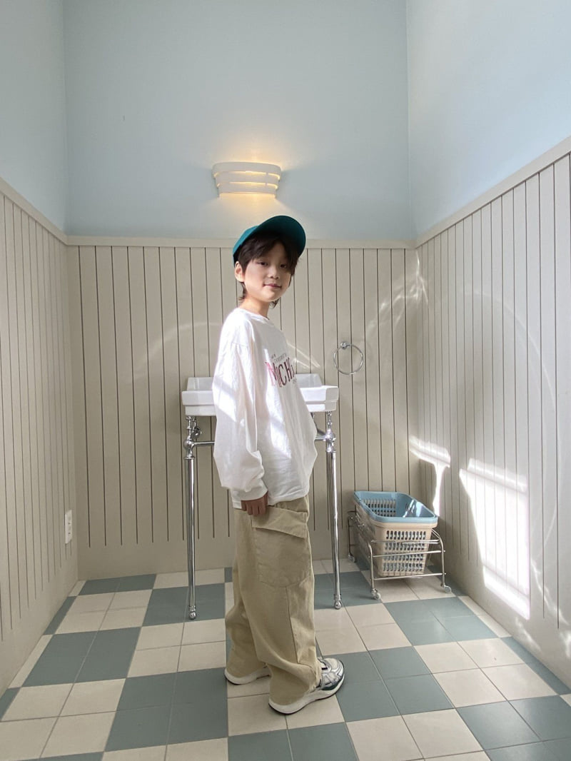 Jermaine - Korean Children Fashion - #Kfashion4kids - Curved Cargo Pants - 4