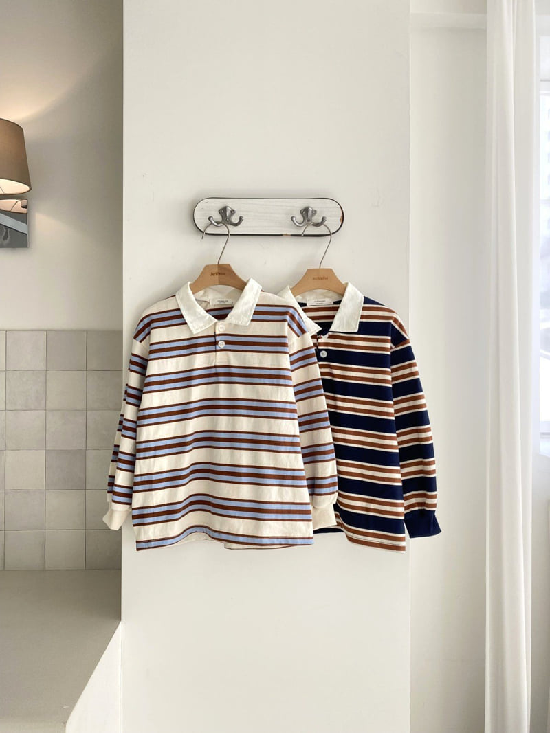 Jermaine - Korean Children Fashion - #magicofchildhood - Rugby Collar Tee
