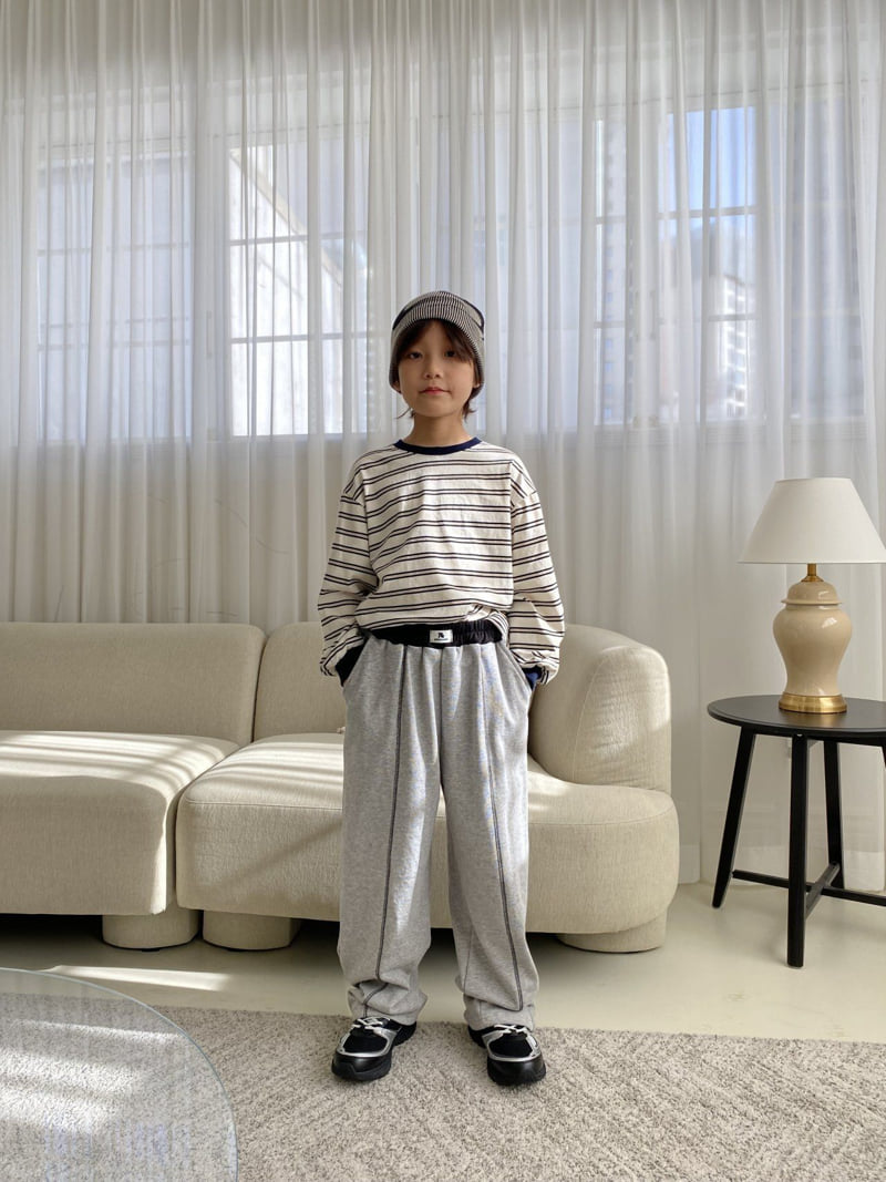 Jermaine - Korean Children Fashion - #prettylittlegirls - Stitch Color-Block Pants - 8