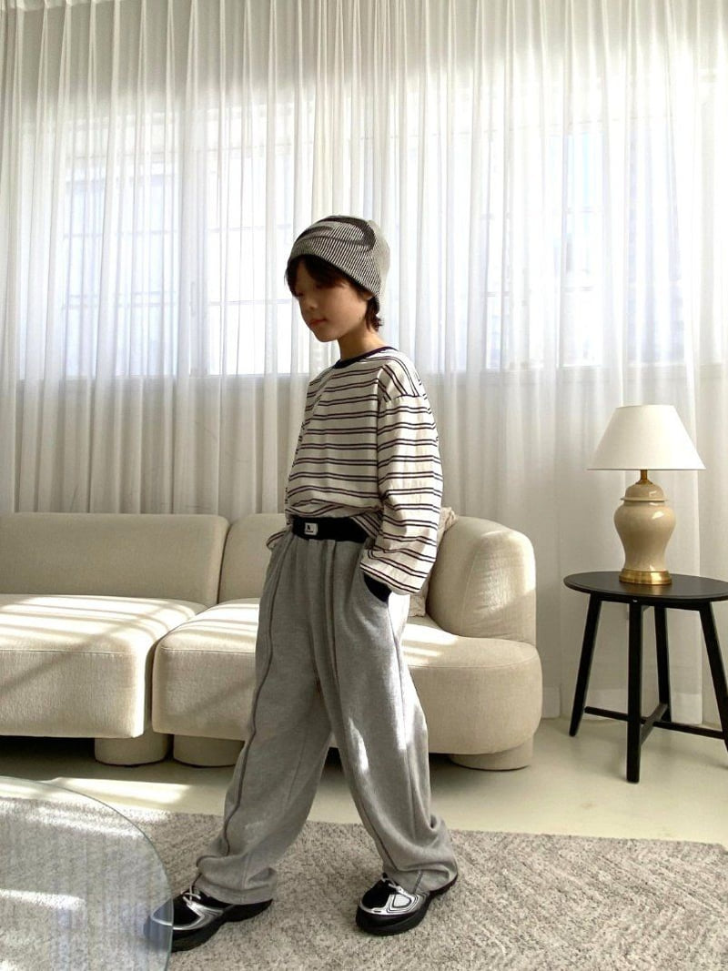 Jermaine - Korean Children Fashion - #stylishchildhood - Stitch Color-Block Pants - 11