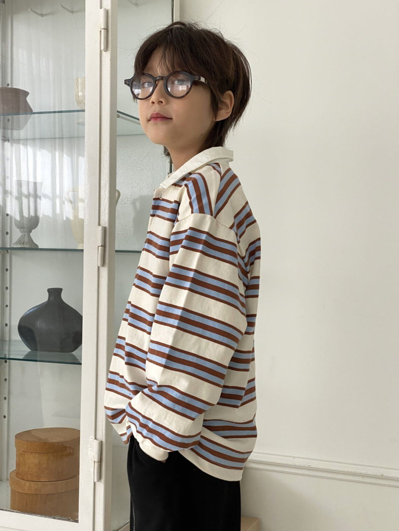 Jermaine - Korean Children Fashion - #stylishchildhood - Rugby Collar Tee - 6
