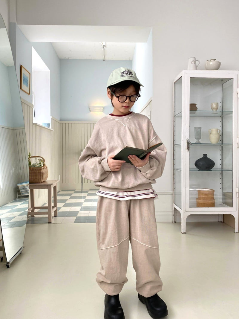 Jermaine - Korean Children Fashion - #todddlerfashion - Pigment Triangle Sweatshirt - 7