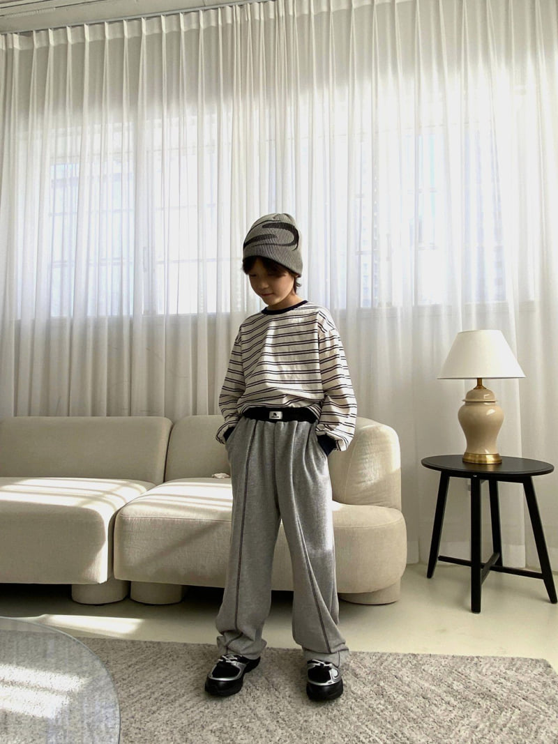 Jermaine - Korean Children Fashion - #toddlerclothing - Stitch Color-Block Pants - 10