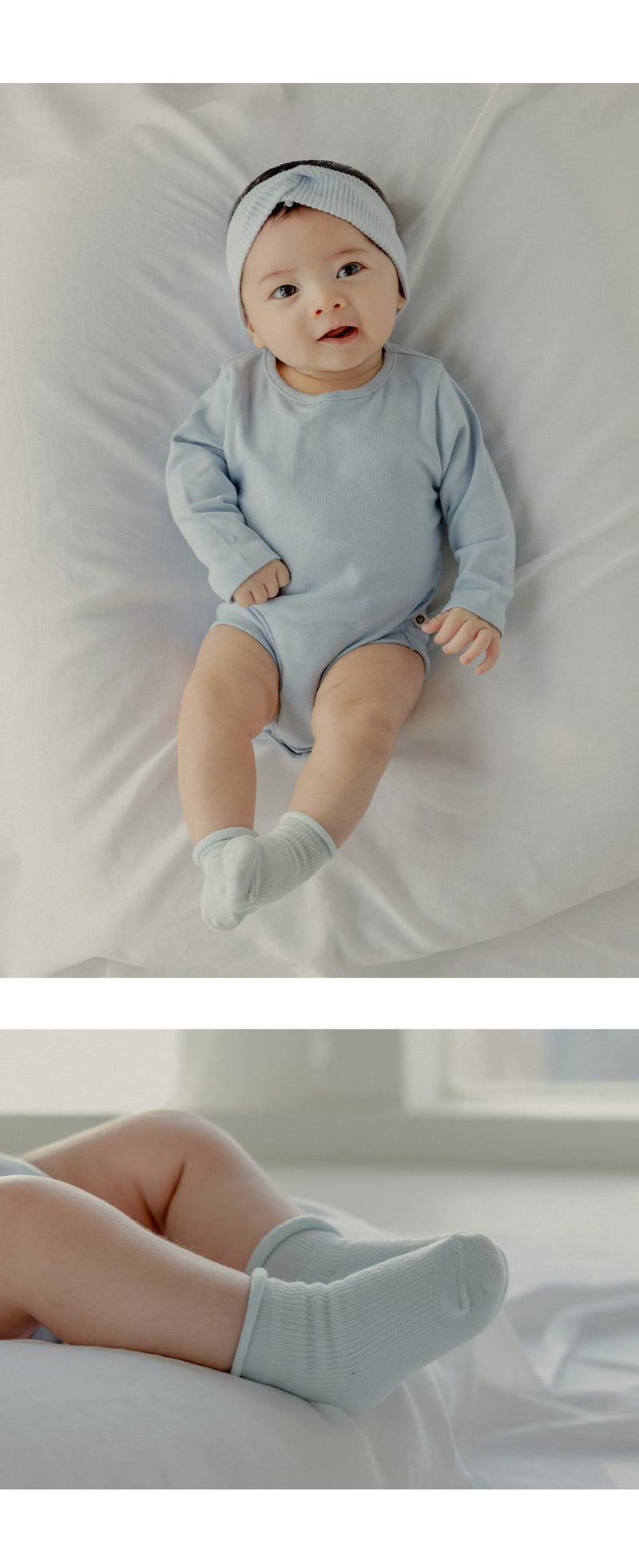 Kids Clara - Korean Baby Fashion - #babyboutique - Plain Newborn Socks Prince 3-Type Set (Set of 5) - 3