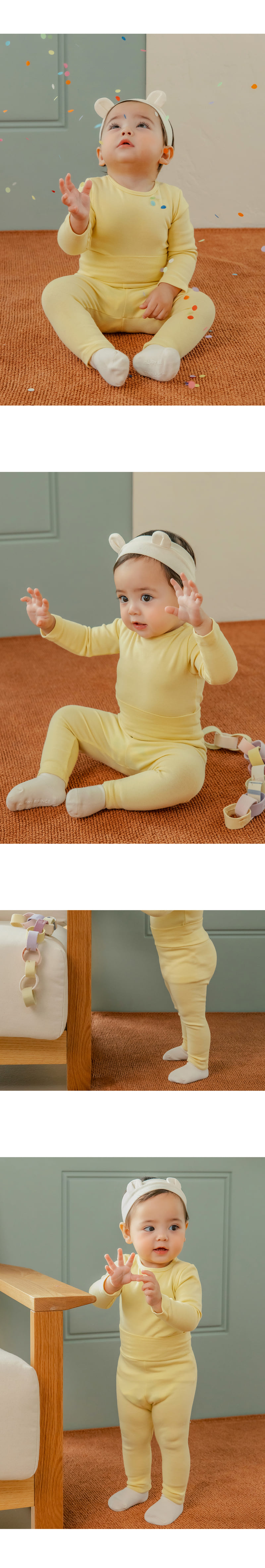 Kids Clara - Korean Baby Fashion - #babyboutique - Pure Basic Comfy Belly Baby Leggings - 5