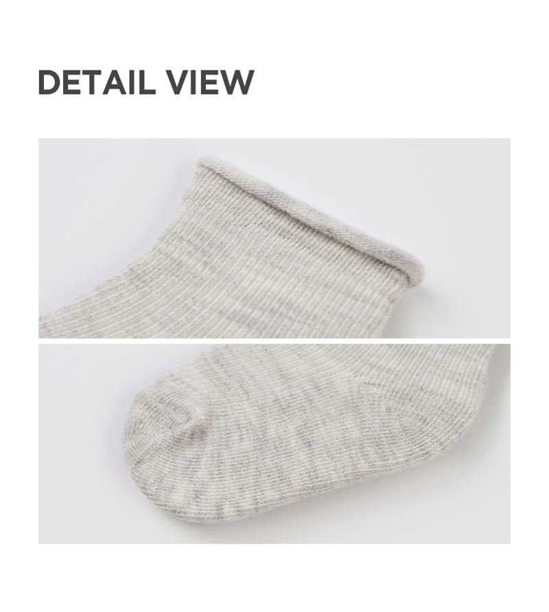 Kids Clara - Korean Baby Fashion - #babyboutiqueclothing - Plain Newborn Socks Prince 3-Type Set (Set of 5) - 5