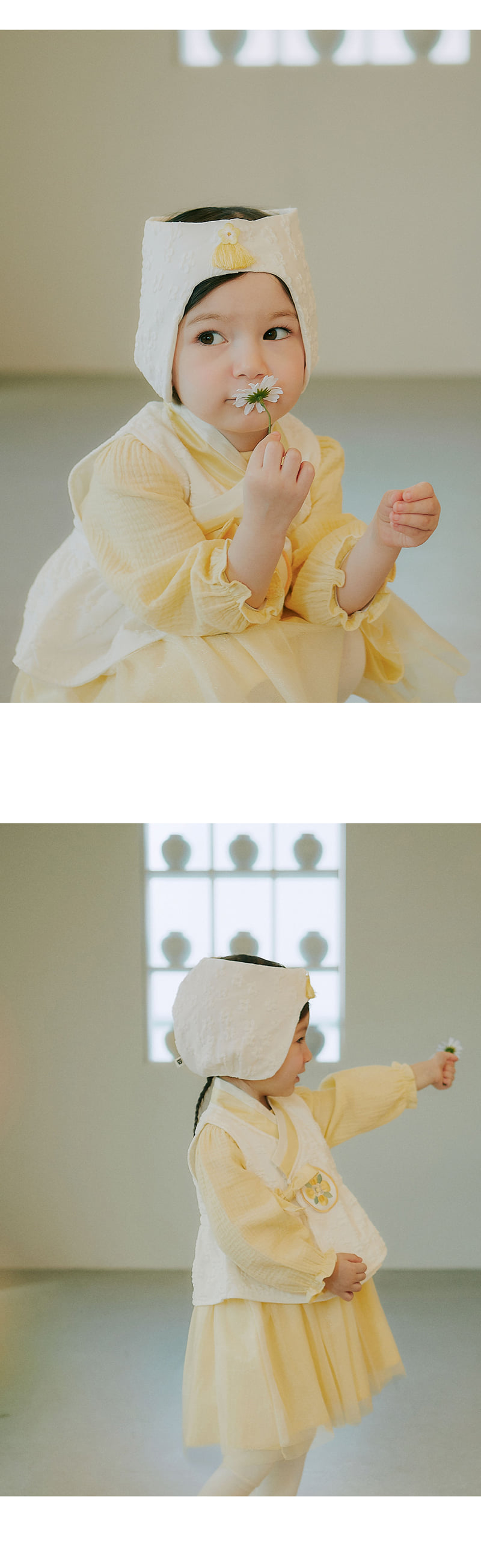 Kids Clara - Korean Baby Fashion - #babyfever - Onyu Narae Baby Girl Hanbok One-piece Set - 5