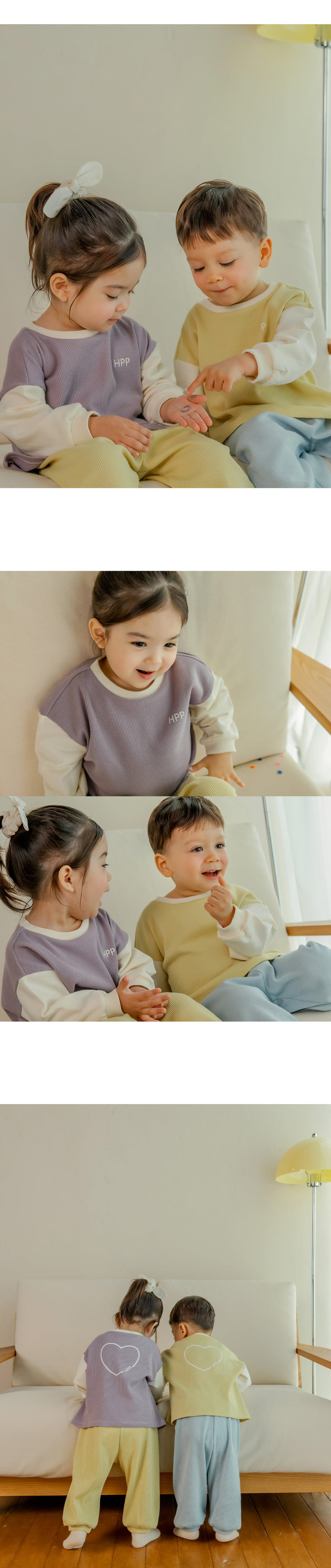 Kids Clara - Korean Baby Fashion - #babylifestyle - Weave Loungewear - 5
