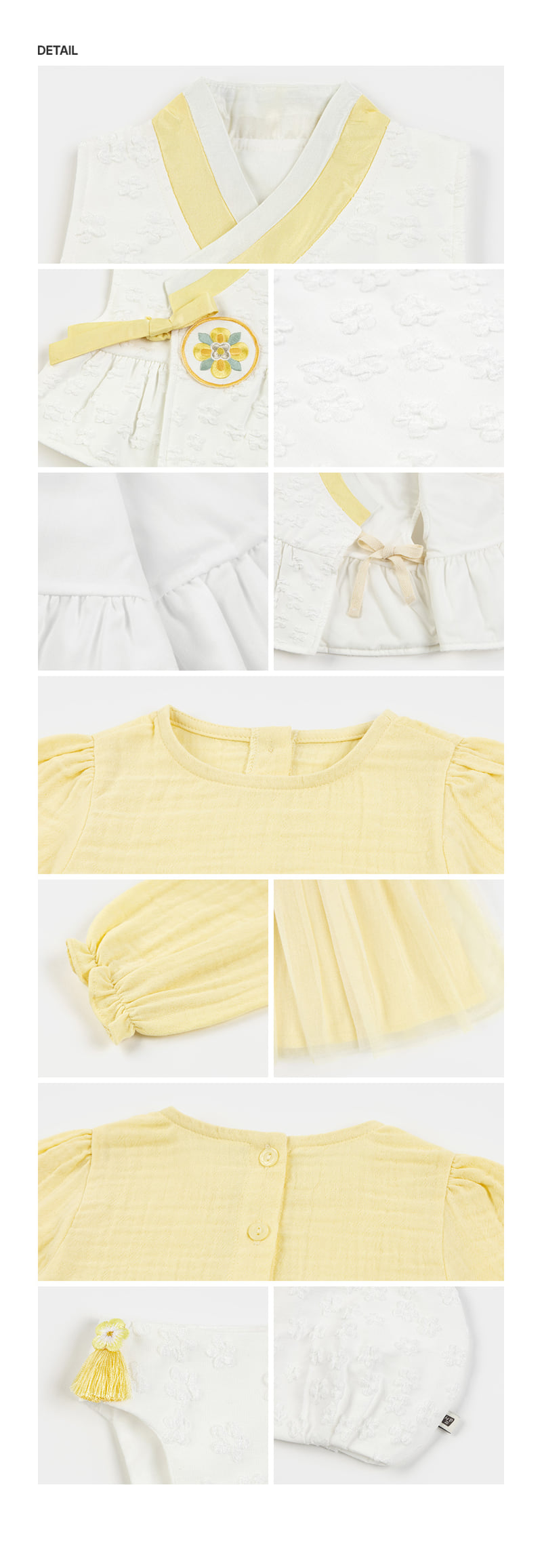 Kids Clara - Korean Baby Fashion - #babyoninstagram - Onyu Narae Baby Girl Hanbok One-piece Set - 8