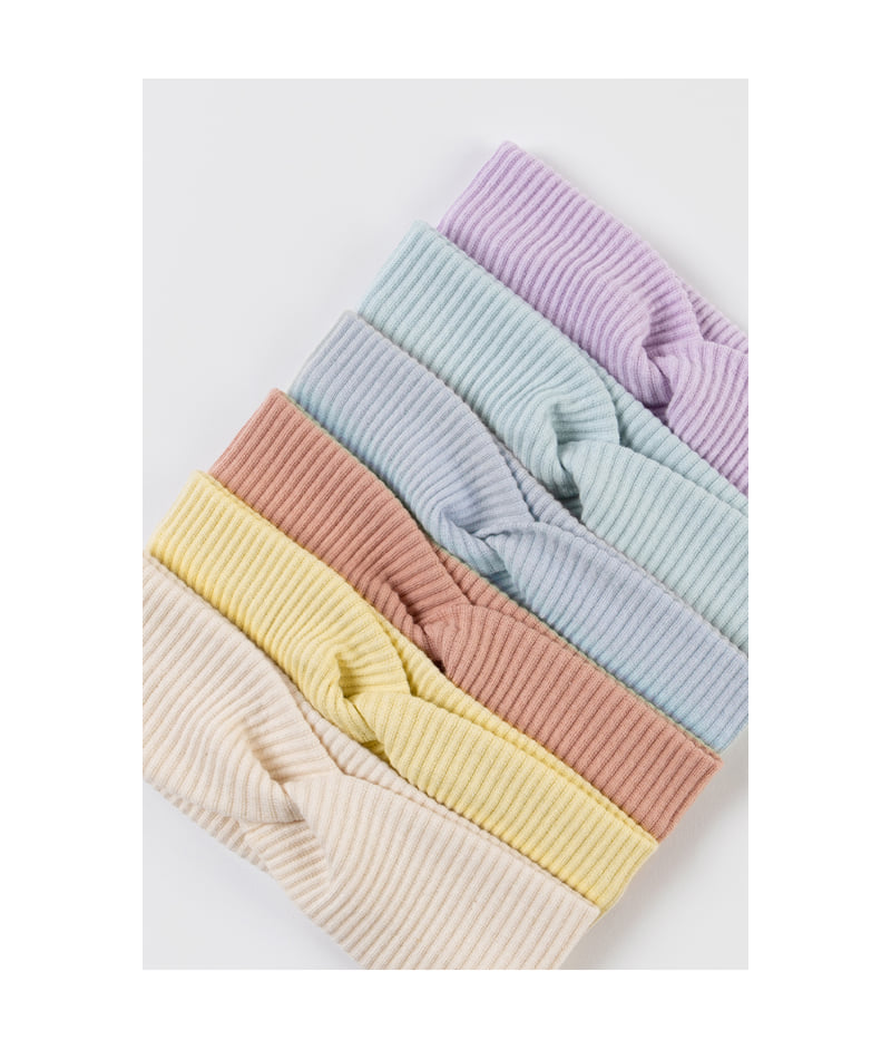Kids Clara - Korean Baby Fashion - #babyoutfit - Bebe Ribbed Baby Hairband - 4