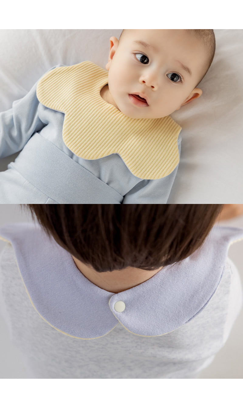 Kids Clara - Korean Baby Fashion - #babyoutfit - Plush Cloud Reversible Baby Bib (Set of 5) - 3